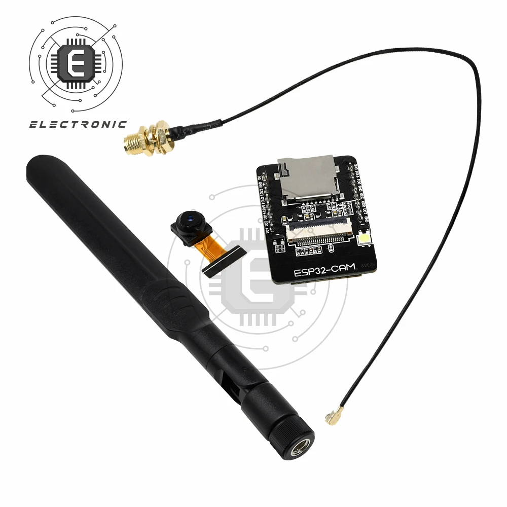 ESP32-CAM ESP32 CAM WiFi Bluetooth Camera Module Development Board OV2640 2MP TF Card Slot IPEX 2.4G SMA Antenna for Arduino