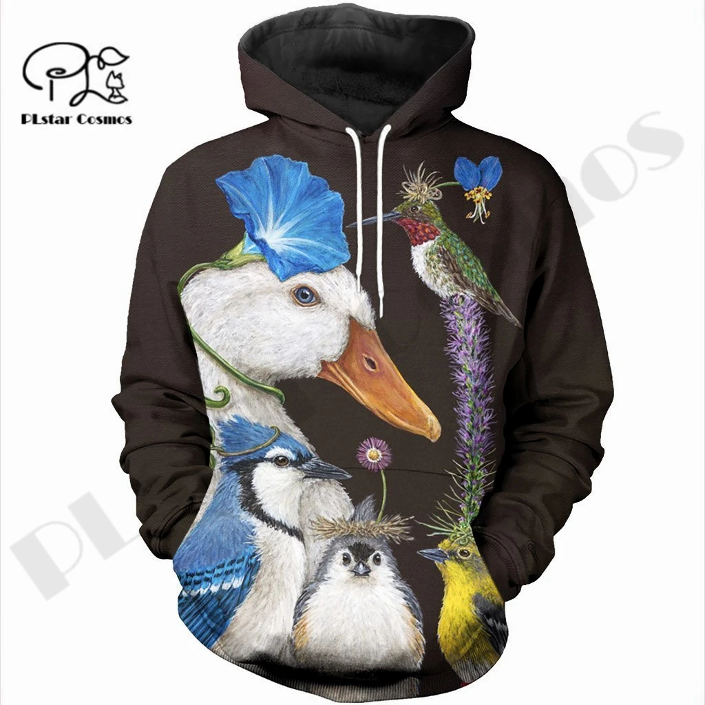 

PLstar Cosmos 3Dprinted Duck Farm Animal Newest Harajuku Streetwear Unique Unisex Man/Woman Casual Hoodies/Sweatshirt/Zip Style1