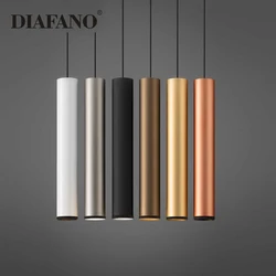 LED pendant lights  5W long tube light kitchen island dining room shop light fixture pendant decoration cylindrical tube pendant