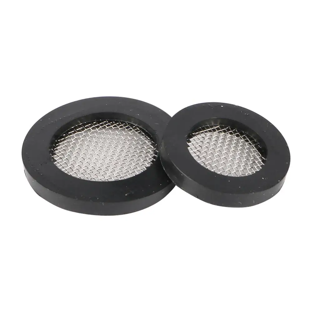 10 sztuk/partia uszczelka o-ring uszczelka węża płaska gumowa podkładka z siatką filtrującą do przelotki kranu 1/2 "3/4" gumowe uszczelki 40 Mesh