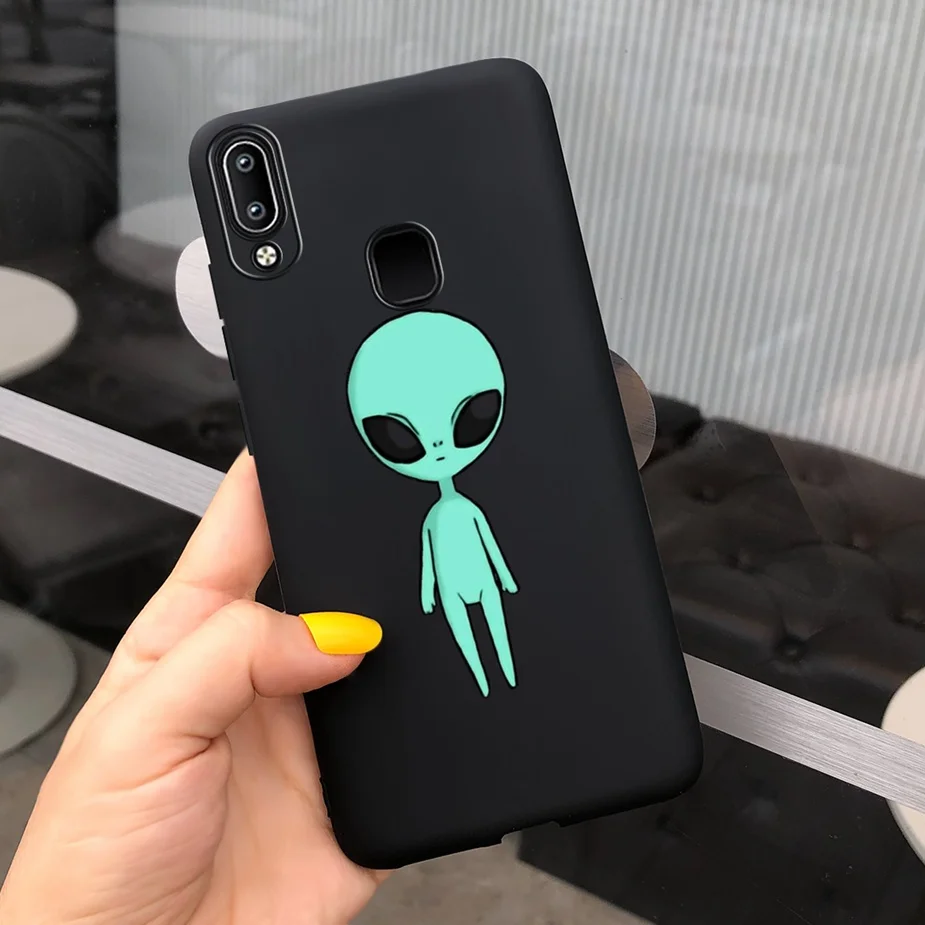 For Vivo Y90 Y91 Y91i Y91C Y93 Y95 Case Soft Silicone Luxury Black Back Cover For Vivo Y95 Y93 Y91 Phone Cases Shockproof Bumper