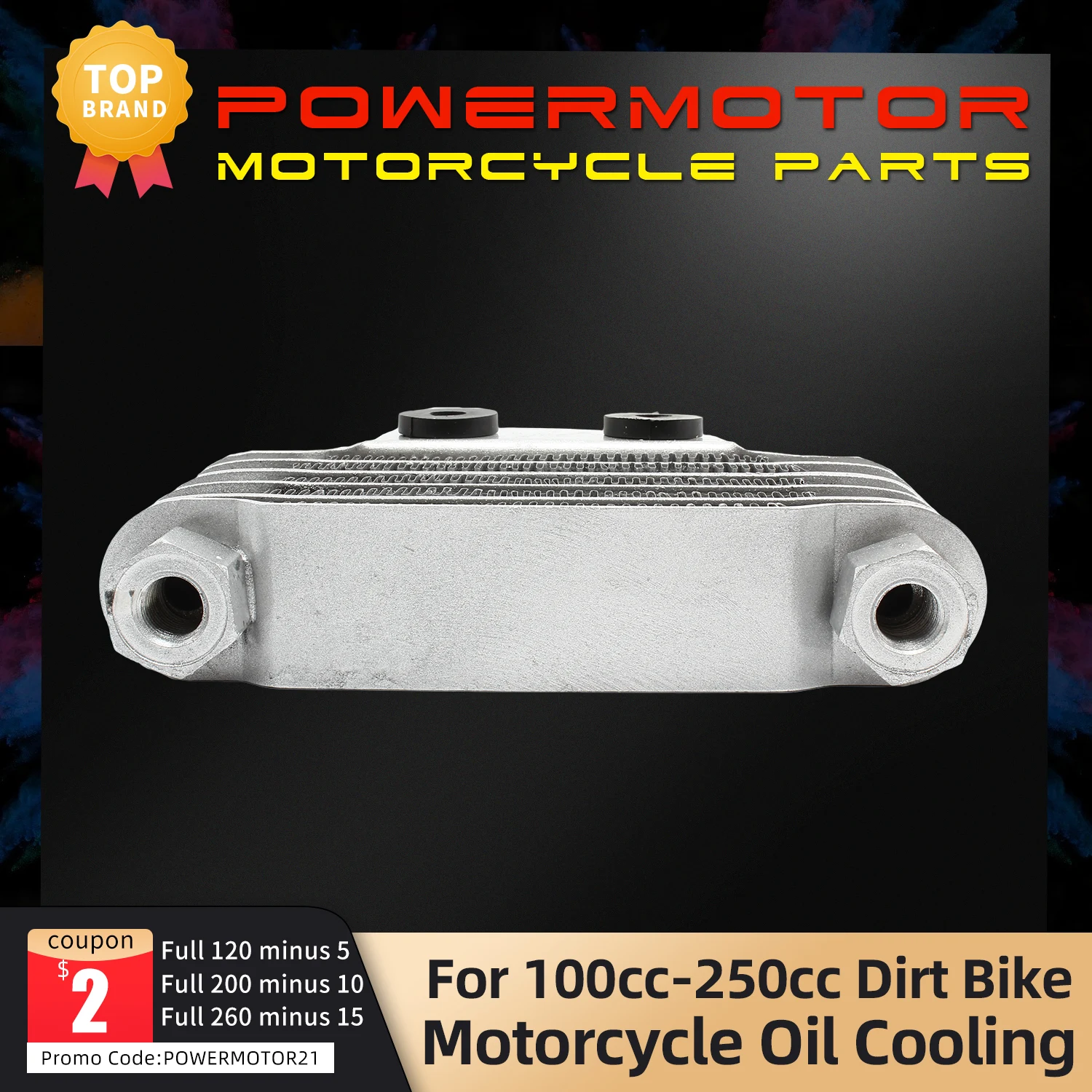 Universeller Motorrad-Ölkühler 158mm Kühlradiator für 100cc-250cc 65ml Motorrad Dirt Bike ATV Motorradkühler – Detail 5