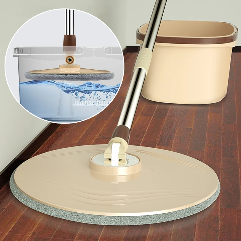 

Spin Rotating 360 Mop With Bucket For Washing Floor Cleaning Home Kitchen Household Products Goods Easy Microfiber New Tiles