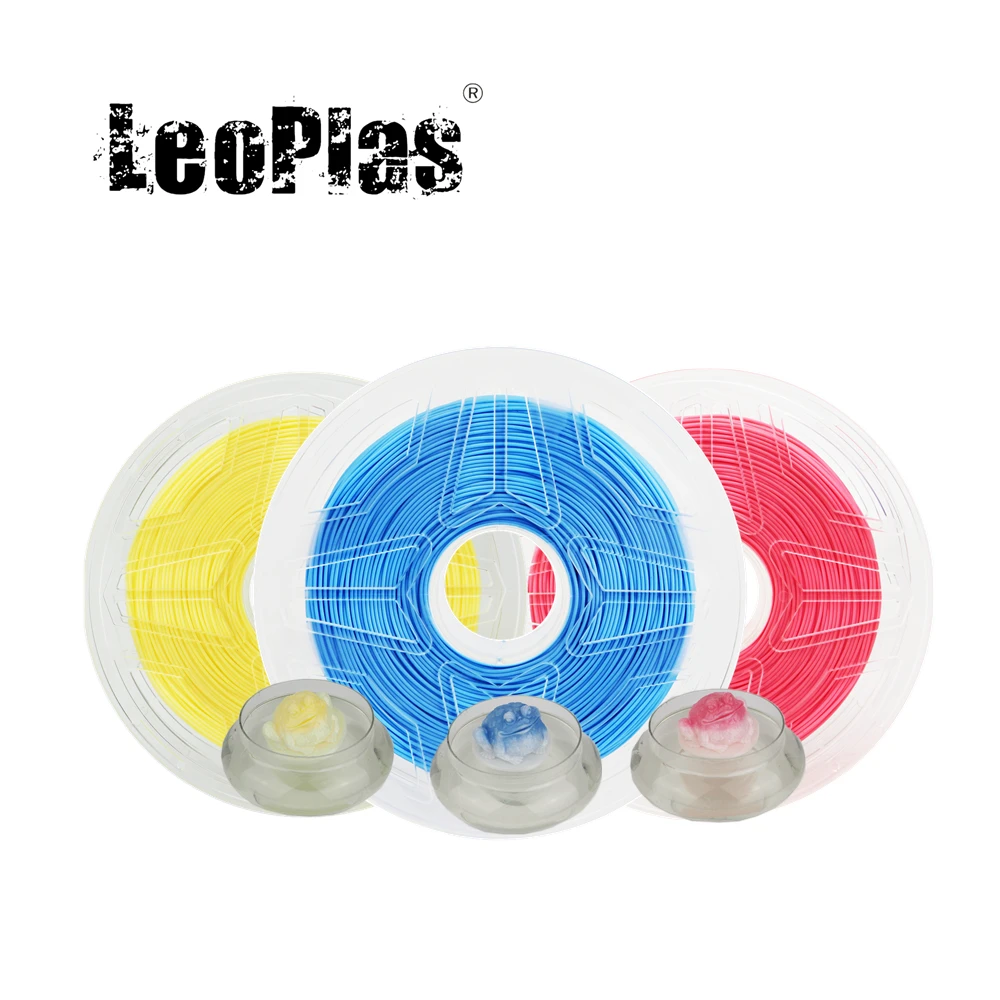 

LeoPlas 1.75mm Temperature Heat Sensitive PLA Filament 1kg For FDM 3D Printer Pen Consumables Printing Supplies Plastic Material