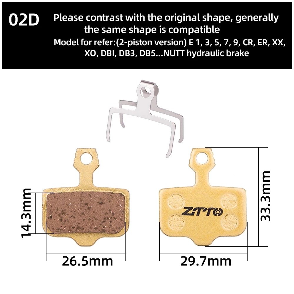 4 Pairs Resin/ceramic/Full metal Bike Disc Brake Pads For Avid Elixir R/CR/CR-MAG/E1/3/5/7/9 SRAM X0 XX DB1/3/5 MTB Brake Pads