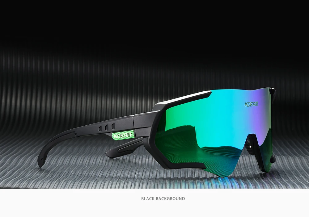 KDEAM Outdoor Sports Herren Sonnenbrille TR90 Polarisierte Sonnenbrille Flash Real Coating Sonnenbrille KD714 CE – Detail 14