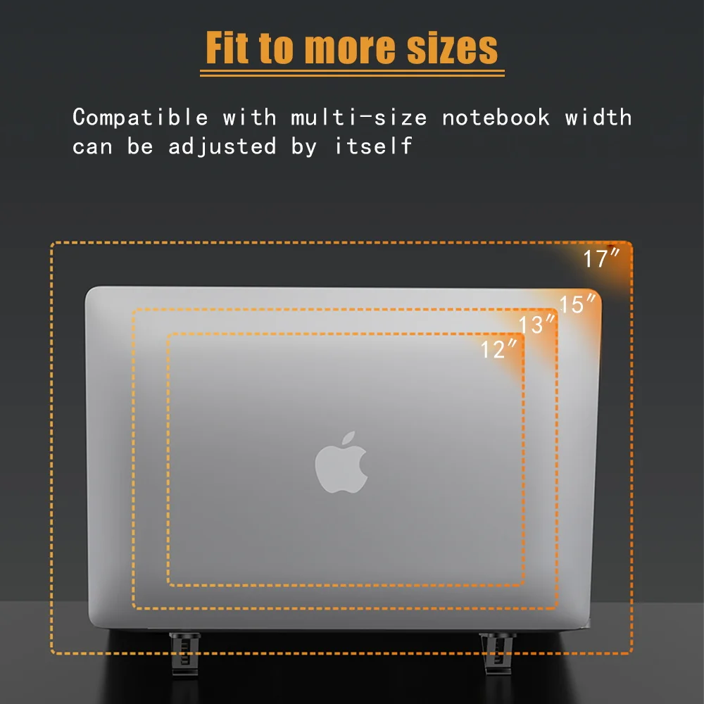 Support Invisible universel pour ordinateur Portable, coussinet de refroidissement, support réglable pour MacBook Air /Pro