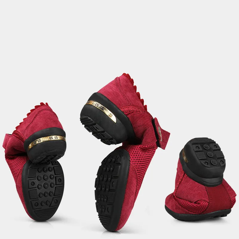 Zapatos de baile con suela suave para mujer, zapatillas de Jazz modernas, de malla transpirable, ligeras, con gancho y bucle, para Fitness y Deporte