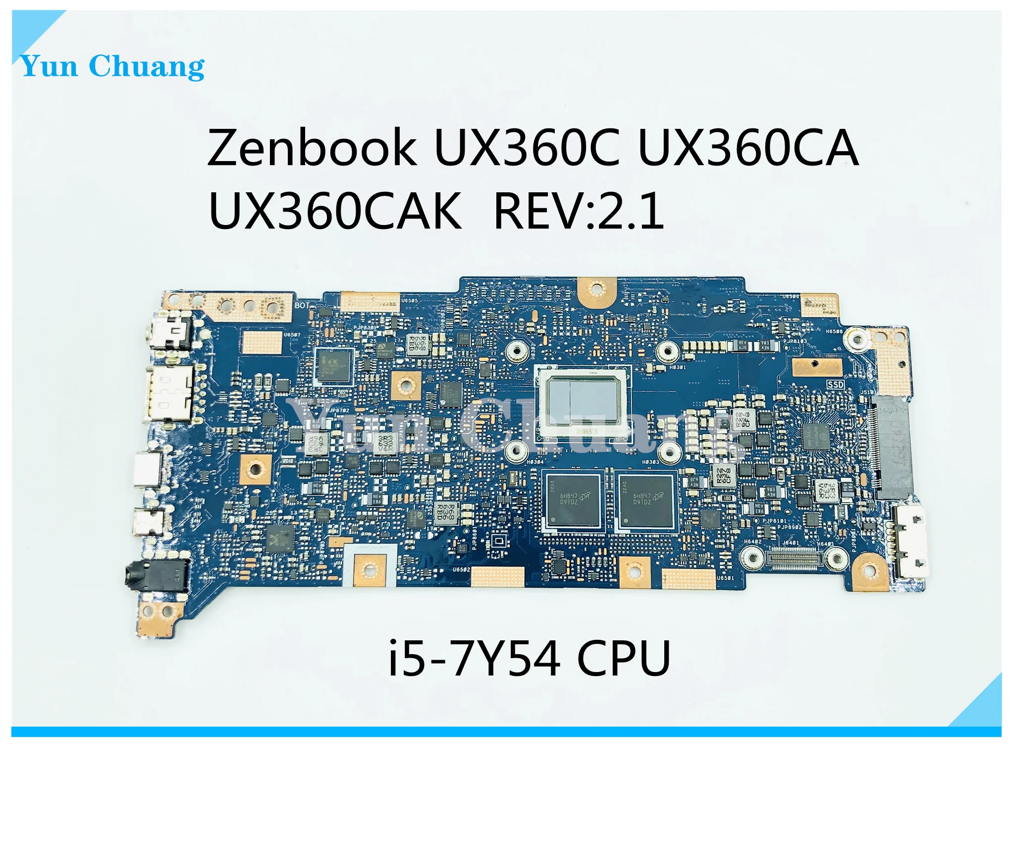 

UX360CAK Motherboard i5-7Y54 CPU 8GB RAM For ASUS Zenbook UX360C UX360CA UX360CAK Ultrabook Laptop Mainboard UX360CAK Mainboard