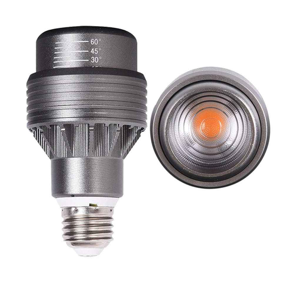 12W Par20 LED Spotlight 15-60 Degree Beam Adjustable LED Spot AC85-265 AC110V AC220V Dimmable E27 Spot LED for Home Decor