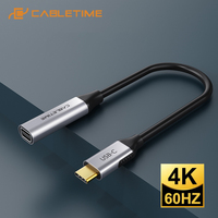 CABLETIME 4K 60Hz Mini DP to USB C Adapter Mini Displayport to Type C for Macbook air Laptop Desktop Xiaomi Converter