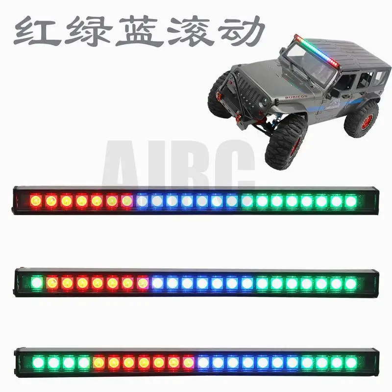 

Upgrade parts for RC cars with 20 modes. Roof light RC LED strip, 24 LED-7 colors-20 modes 1/10 RC track Trax For TRX4 axial SCX