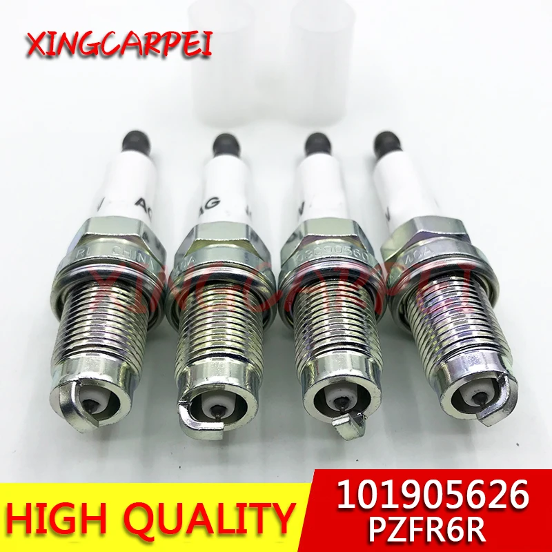 4pcs Iridium Power Spark Plug PZFR6R 101905626 For volkswagen PASSET Golf Bora Touran POLO For Audi A1A3 SKODA Octavia Superb