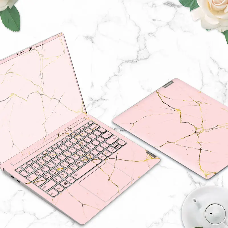 Marble Cover Laptop Skin PVC Notebook Sticker for Lenovo G40 80/FLEX 3 1570/YOGA 710/Ideapad 110 etc Waterproof Protective Film