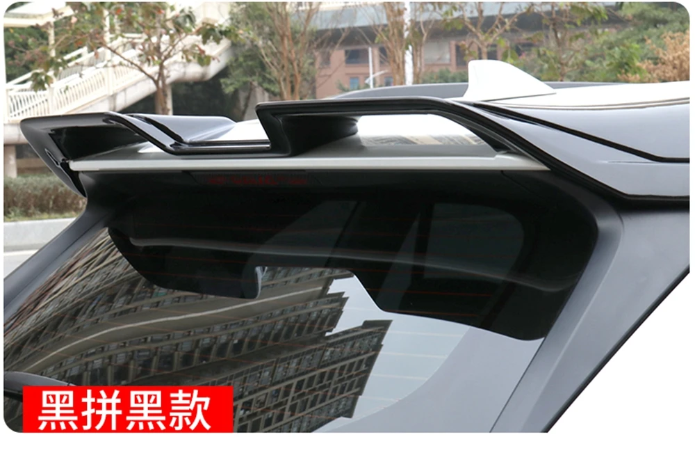 For New RAV4 RAV 4 2019 2020 ABS Plastic Unpaint Exterior Rear Spoiler Tail Trunk Boot Wing Decoration Car Styling