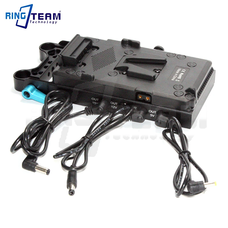 Multi-Interface V-Mount Battery Board D-TAP Power Supply 5.5x2.5mm DC Cord for BMPCC 6K/4K