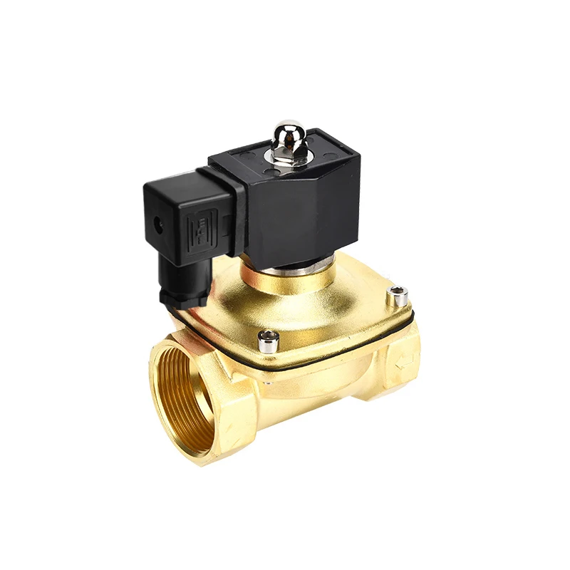 Válvula Solenoide directa IP65, impermeable, normalmente cerrada, latón, 24V, 12V, 220V, 110V, 1 pulgada