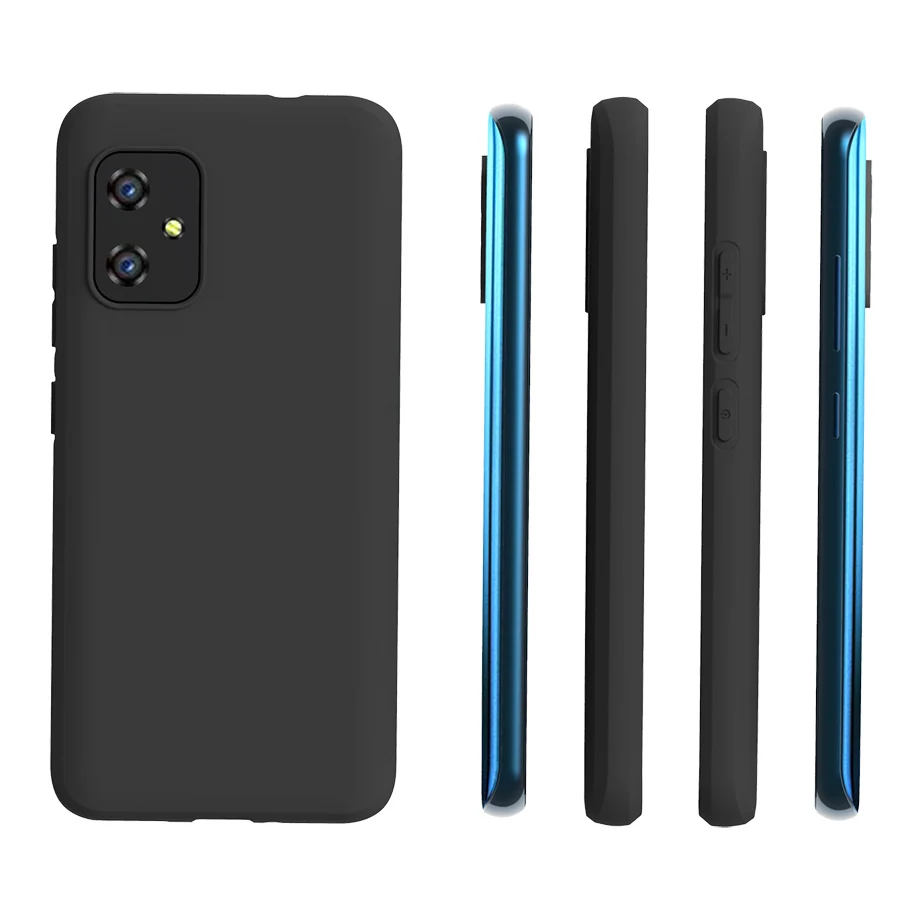 Black Matte Non-Slip Skid-proof  Soft TPU Transparent Silicone Clear Case Cover For ASUS Zenfone 8 ZS590KS