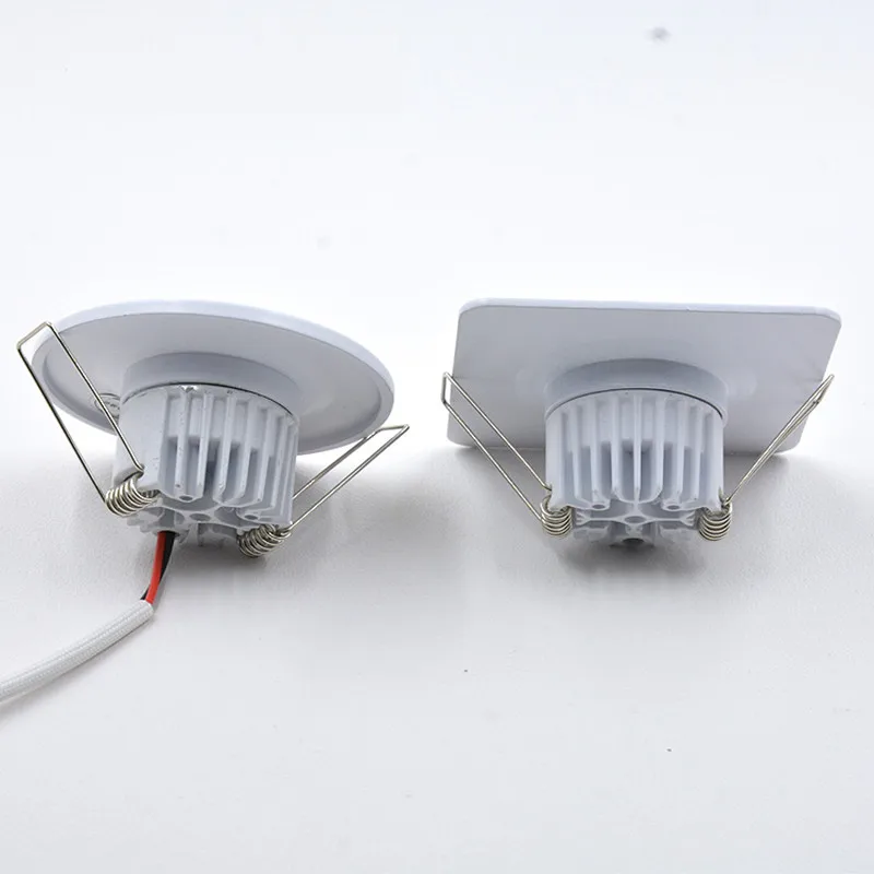 Changeable Led Downlight Mini 5w COB Ceiling Recessed Light 12v 3 Color Change Warm Nature Cool White  Energy Saving Spot light