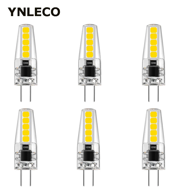 6pc G4 LED bulb 220V 230V 2W Lampada Lampara LED G4 Lamp ampul 10led 360 Beam Angle Light Bulbs 2835SMD Replace 20W Halogen Lamp