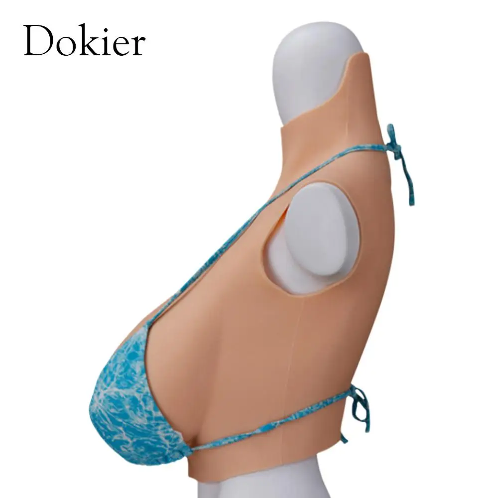 Dokier Big Size Breast Forms Top Quality Boobs Silicone Artificial Enhancer Crossdress Transgender Transvestite Cosplay Shemale