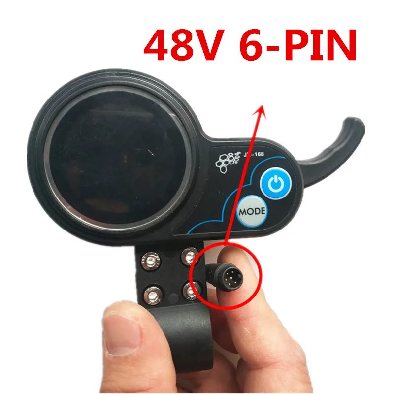 Instrumento de aceleración de JX-168 para patinete eléctrico continental, controlador de 36V, regulador de pantalla LCD, accesorios de acelerador