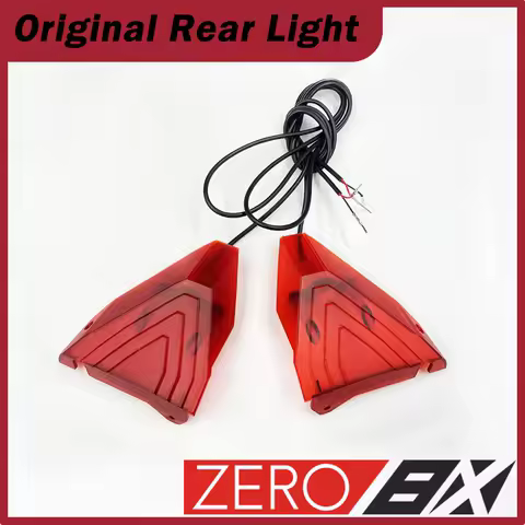 Original ZERO 8X Pedal Front Light ZERO 8X Pedal Rear Lamp Electric Scooter Front Deck Light and Plastic Cover Accessories