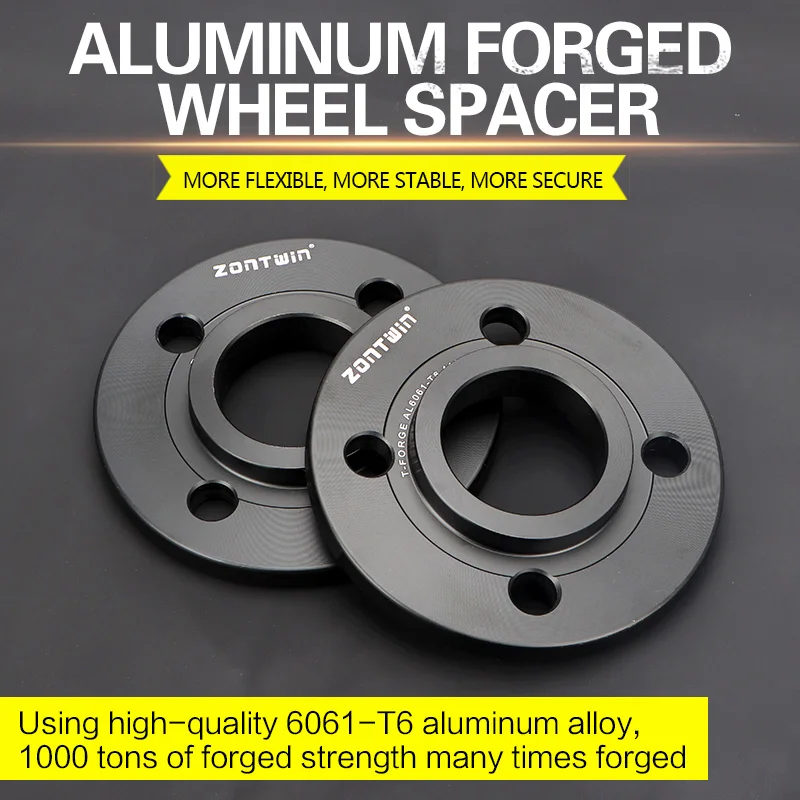 2Pieces 3/5/8/12/15/20mm Wheel Spacer Adapter PCD 4x100 CB 57.1mm 4 Lug Suit For VW-Audi Universal Car