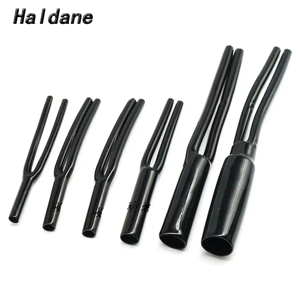 Haldane 8pcs /lot HiFi Y Splitter Speaker Audio Cable Wire Pant Boot s 1 to2 Y splitter 5mm 6mm 7mm 9mm 13mm 15mm 18mm Diameter