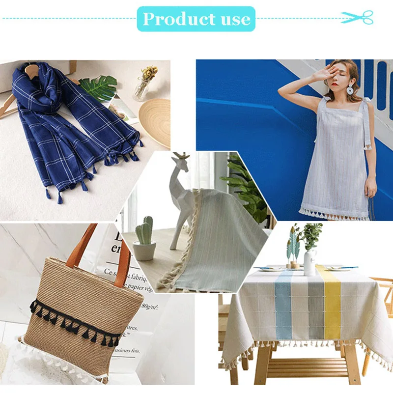 Polyester Cotton Fringe 5/10Yards 4.0cm Lace Tassel Trimming Colorful Ribbon Garment Sewing Accessory Curtain Decorative