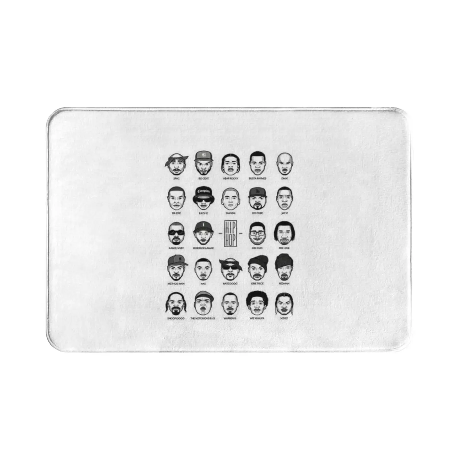Hip Hop Legends / Hiphop Legands Carpet Mat Rug Cushion Soft Cool Best Sellers Unique Favorites Favourites Old School