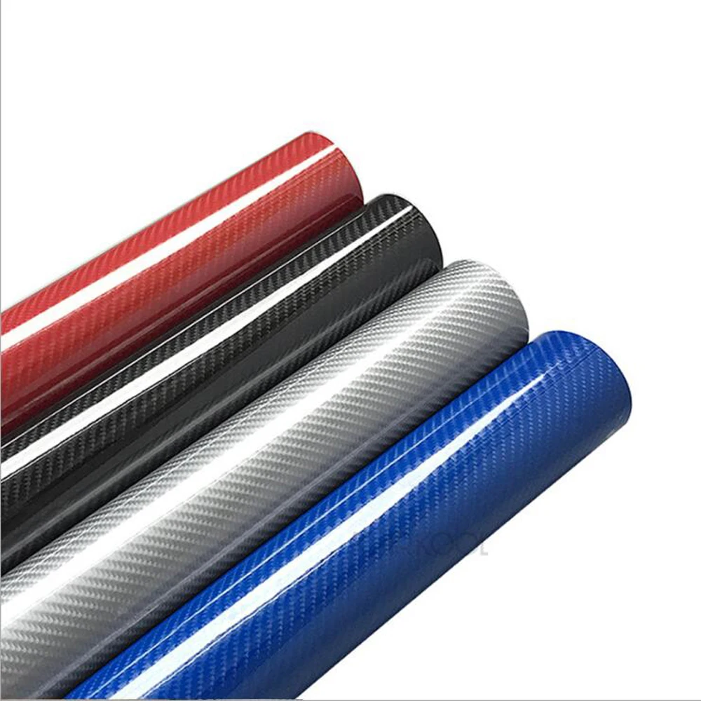 3D 5D Carbon Fiber Vinyl Wrap Film Car Wrapping Foil Console Computer Laptop Skin Phone Cover Motorcycle