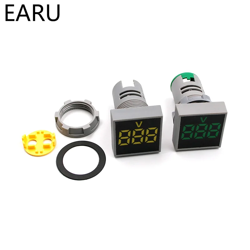 22MM AC20-500V 0-100A Digital LED Voltmeter Voltage Meter Indicator Pilot Light Ammeter Ampermeter Current Tester Gauge Auto Car