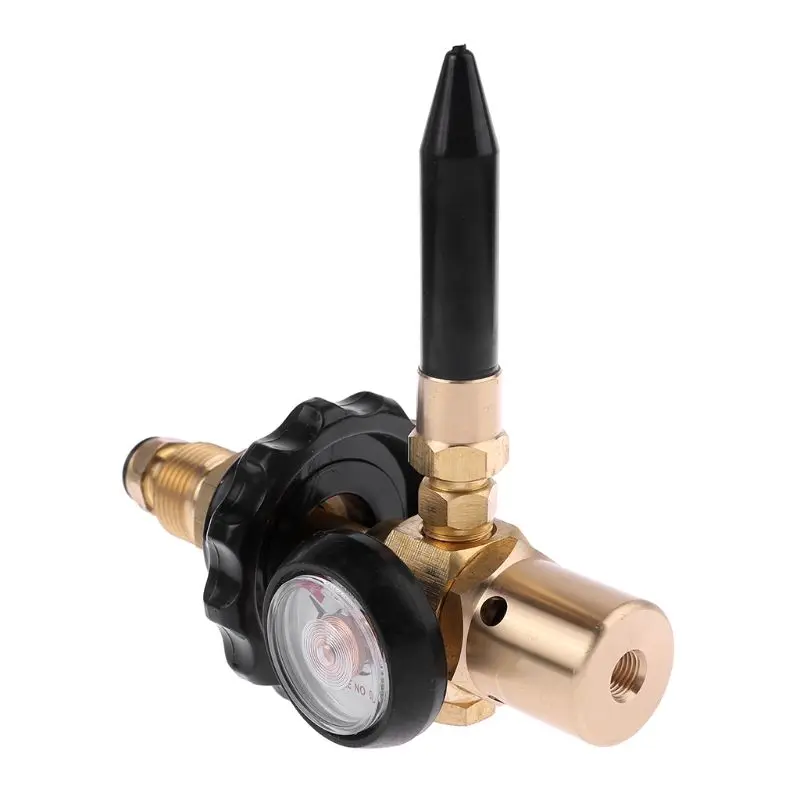 Brass Helium Latex Balloon Inflator Regulator With Pressure Gauge For G5/8 Tank Valves 145*135mm Pressure Reducer63HF