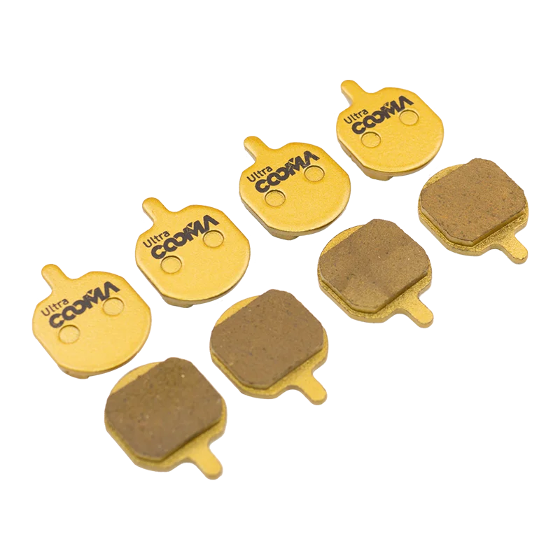 

Bicycle Disc Brake Pads for Hayes MX2 MX3 MX4 SOLE, GX-C, JAK-5 Caliper, 4 Pairs, Ultra Class, Gold Full Metal