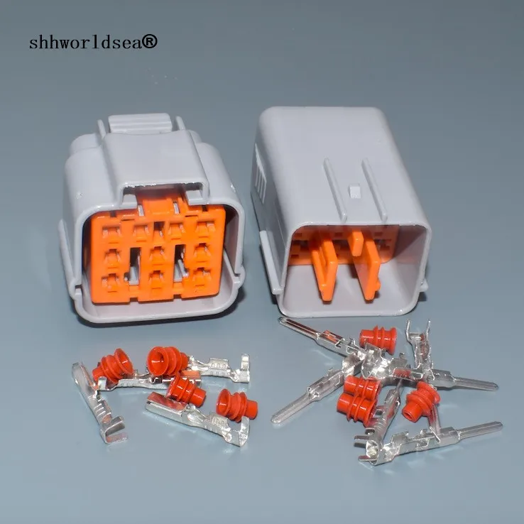 Shhworldsea 10 Pin 2.0mm  Female Male Waterproof Cable Auto Connector plug For Motors Cars 6195-0167 6195-0164