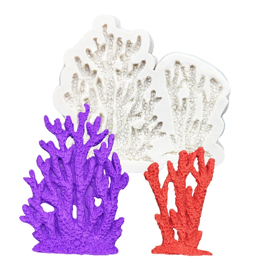 Coral Silicone Mold Resin Tools Sugarcraft Cupcake Baking Mold Fondant Cake Decorating Tools