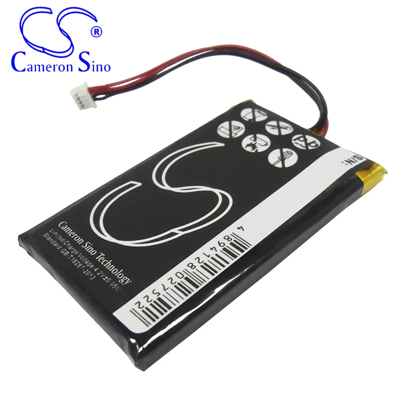 CameronSino – batterie pour typhon MyGuide 3100, pour GPS BT553759, pour navigateur 1100mAh, 3.70V, li-polymère noir