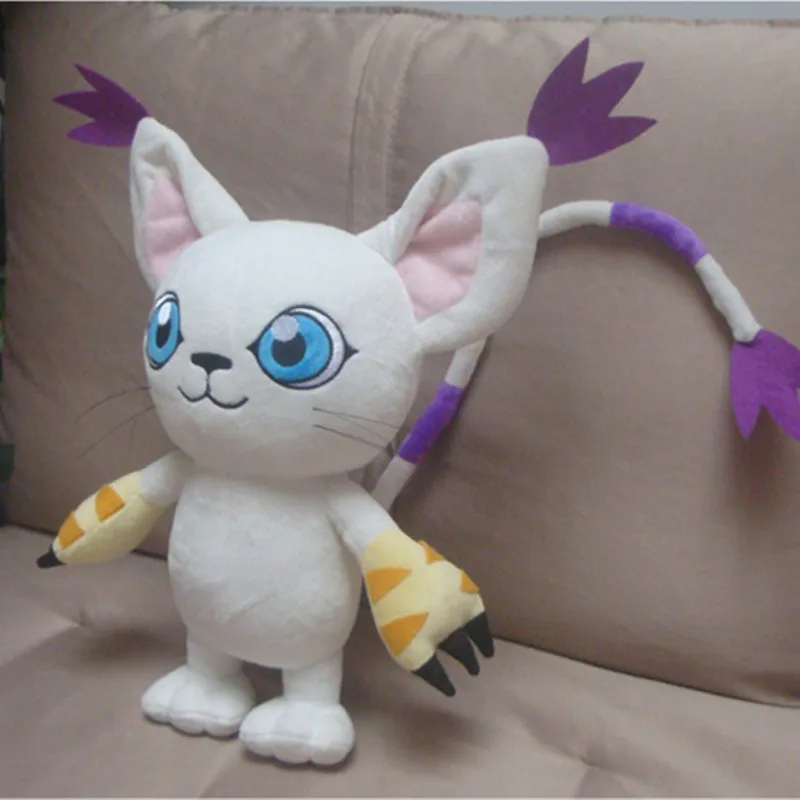 

Japan Cartoon Digimon Plush Adventure Tailmon Plush Toy Soft Stuffed Dolls 35cm Kawaii Kids Christmas Gift