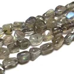 Wholesale Natural Stone Irregular Shape Grey Labradorite Moonstone Beads 4-6 mm For Jewelry Making DIY Necklace Bracelet 15''