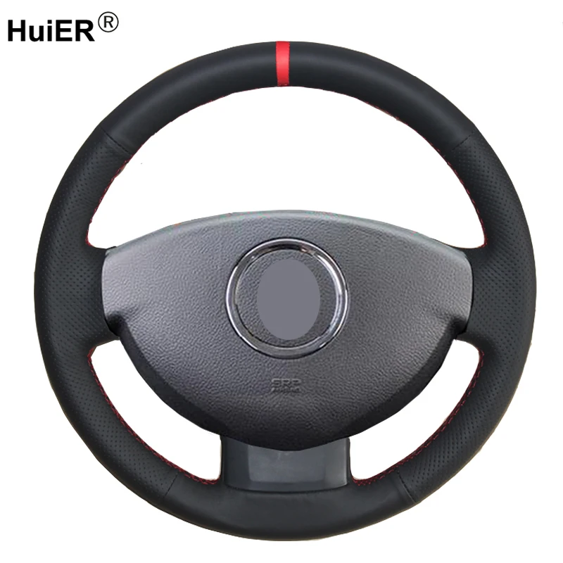 Hand Sewing Car Steering Wheel For Dacia Renault Duster 2010- 2015 Dokker Lodgy 2012 - 2016 Logan 2013 -2016 Sandero 2013-2017