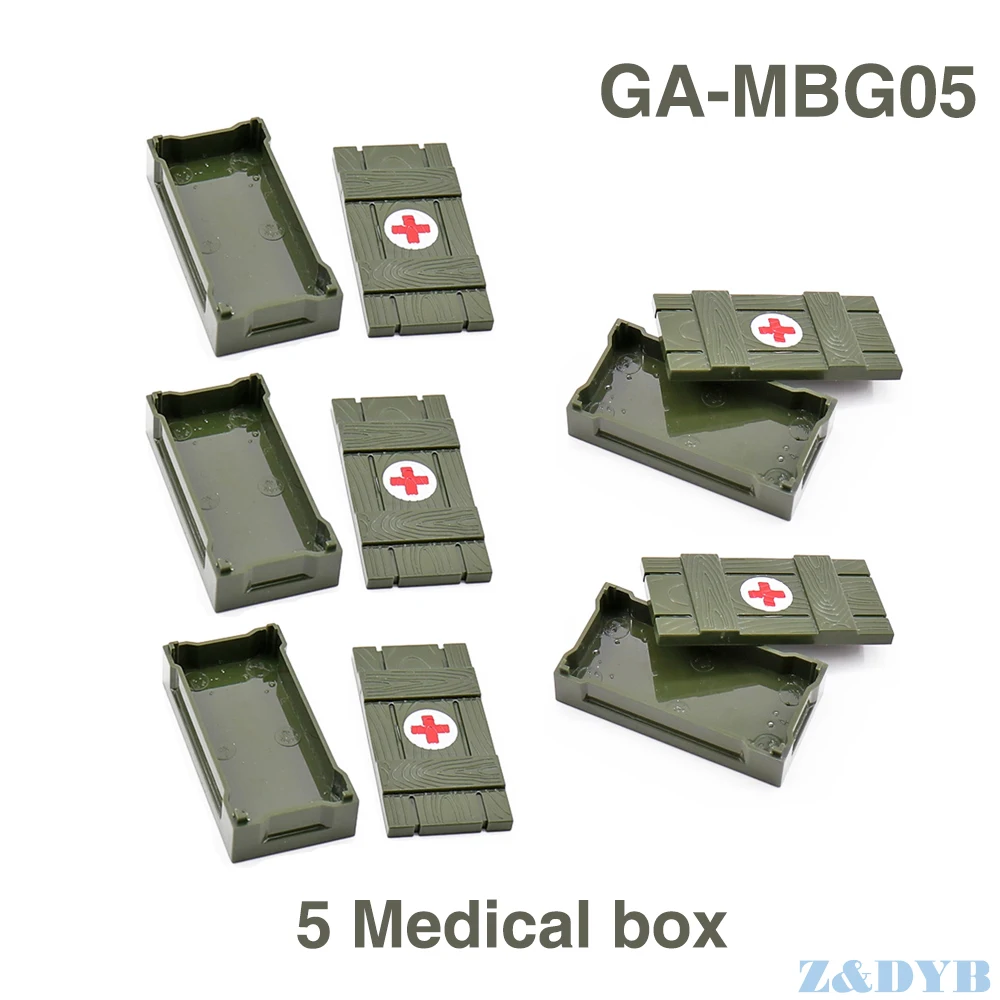 Cajas de armas de Rifle de mosin-nagant Kar98K, figura militar de soldado, modelo Playmobil, bloques de construcción, juguete para niños, WW2