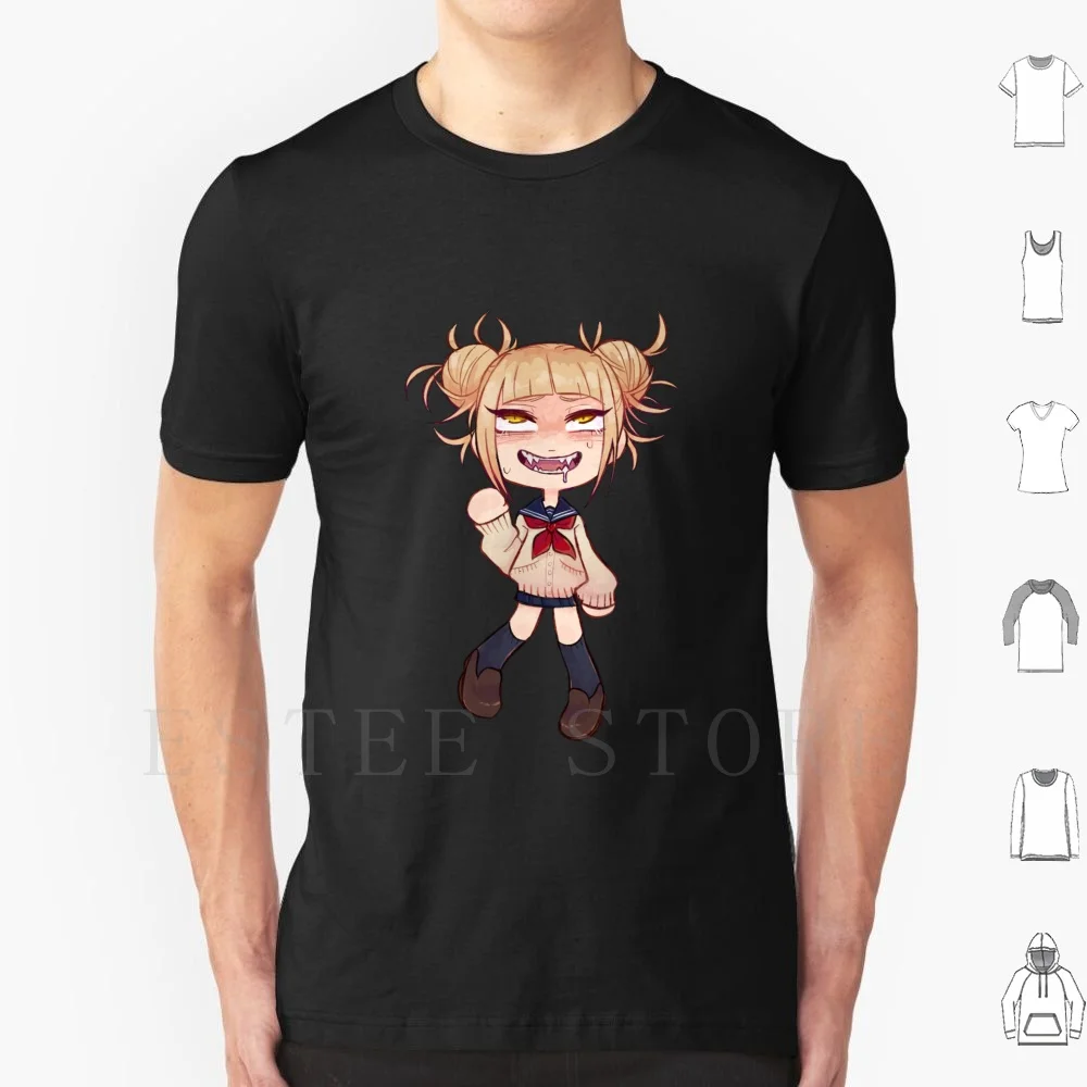 Himiko Toga Chibi T Shirt Men Cotton 6xl Himiko Toga Bnha Mha Waifu Anime