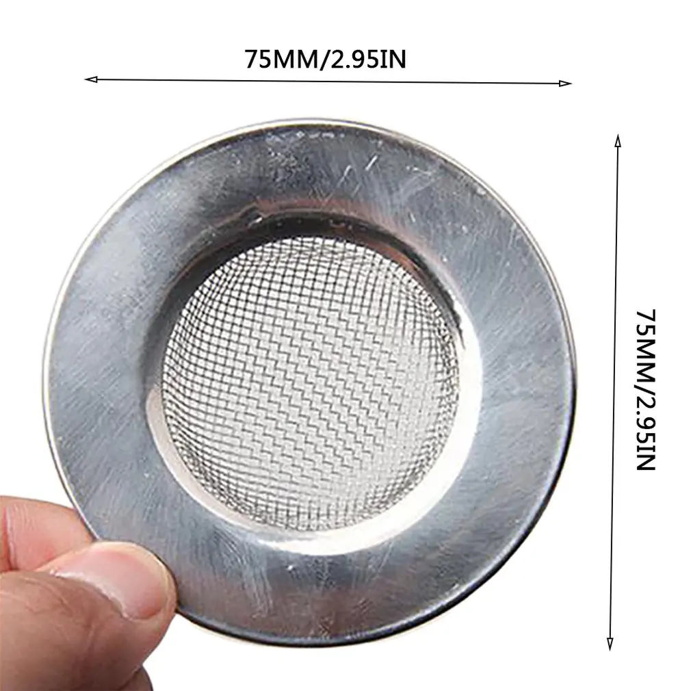 Sink Strainer For Shower Plug Hole Hair Catcher Bath Or Kitchen Sinks Stainless Steel Sink Drain 7.5Cm