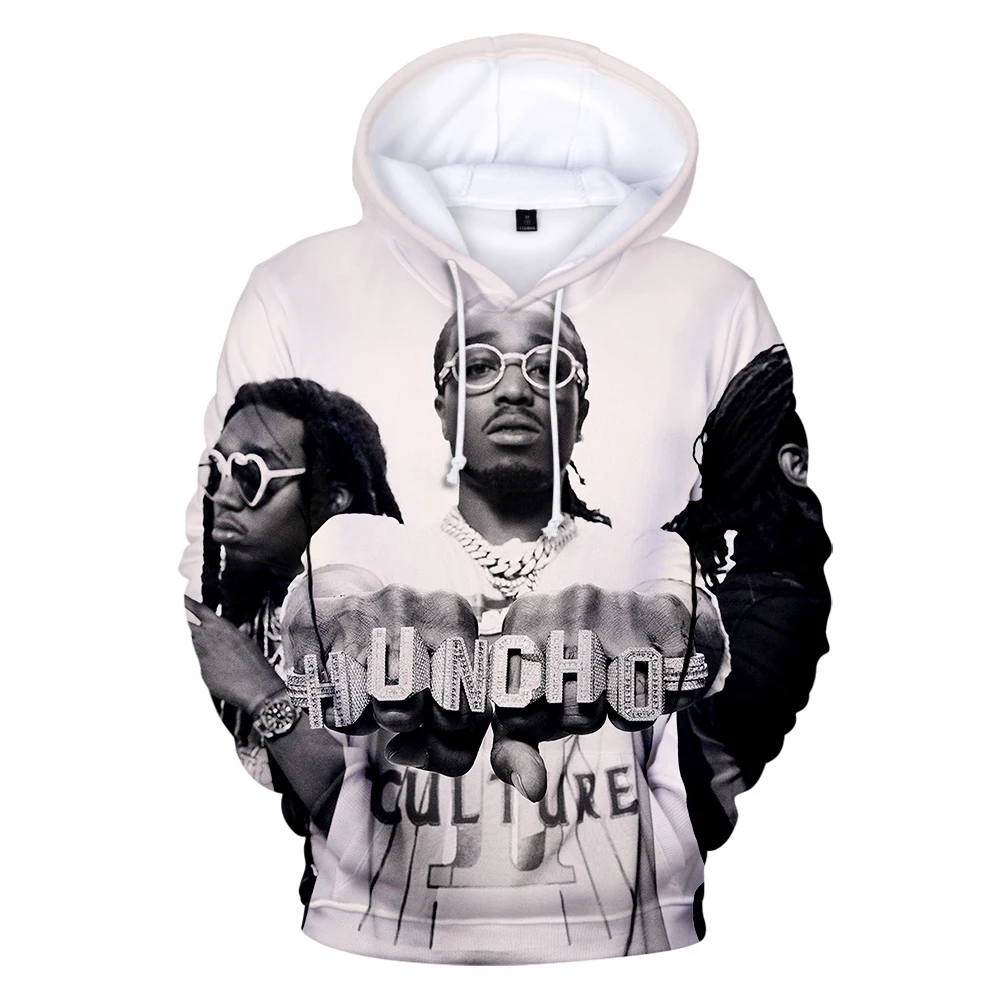 Migos Rapper 3D Hoodies Sweatshirt Men Women Long Sleeve Pullover Casual Oversize Hoodie 3D Sweatshirt Men\'s Streetwear 2XS-5XL