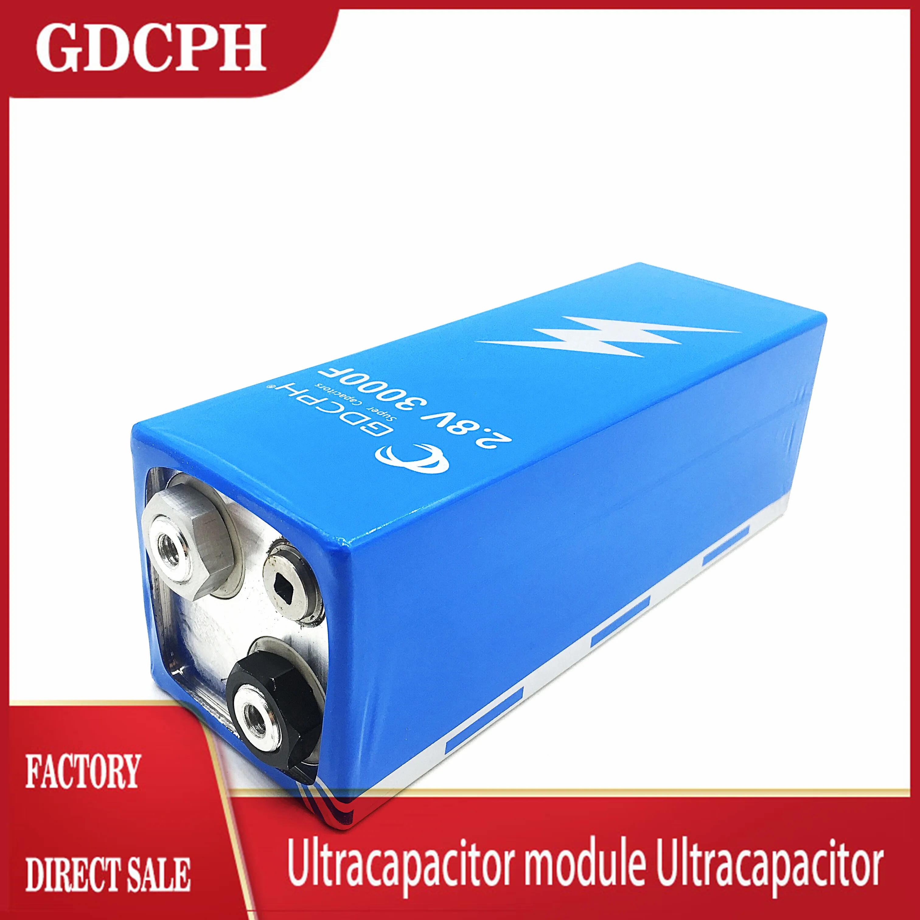 

Car Component GDCPH 2.8V Super Capacitor 3000F Low ESR For 17V 500F Automotive Rectifier Module Supercapacitor