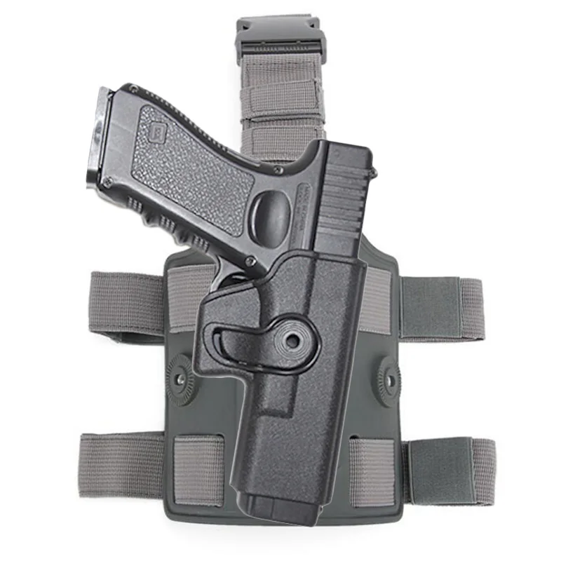 Tactical Drop Leg Thigh Gun Holster For GL 17 Pistol Holster Platform Hunting Accessories With Gear