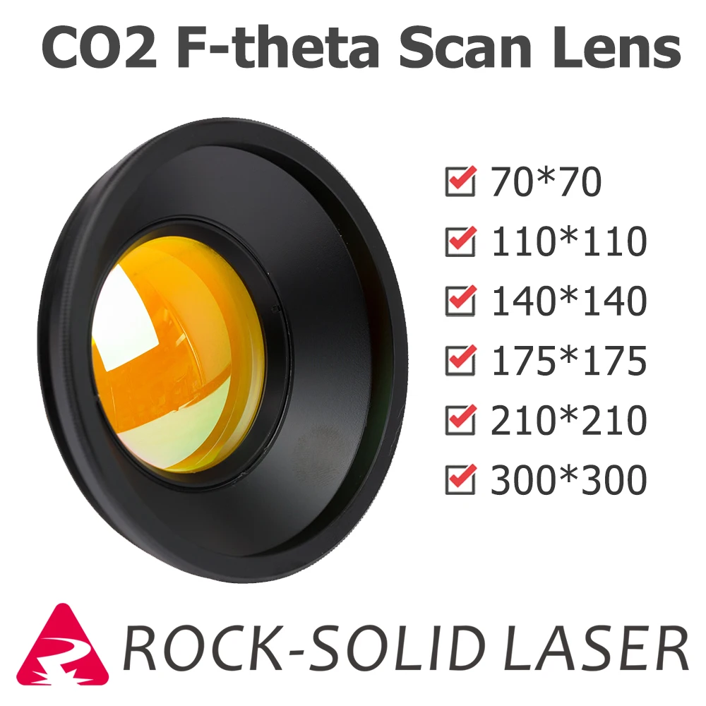 M85 CO2 F-theta Scan Lens Field Lens 10.6um 10600nm 50x50 - 600x600 FL63-650mm for CO2 Laser Marking Machine Parts