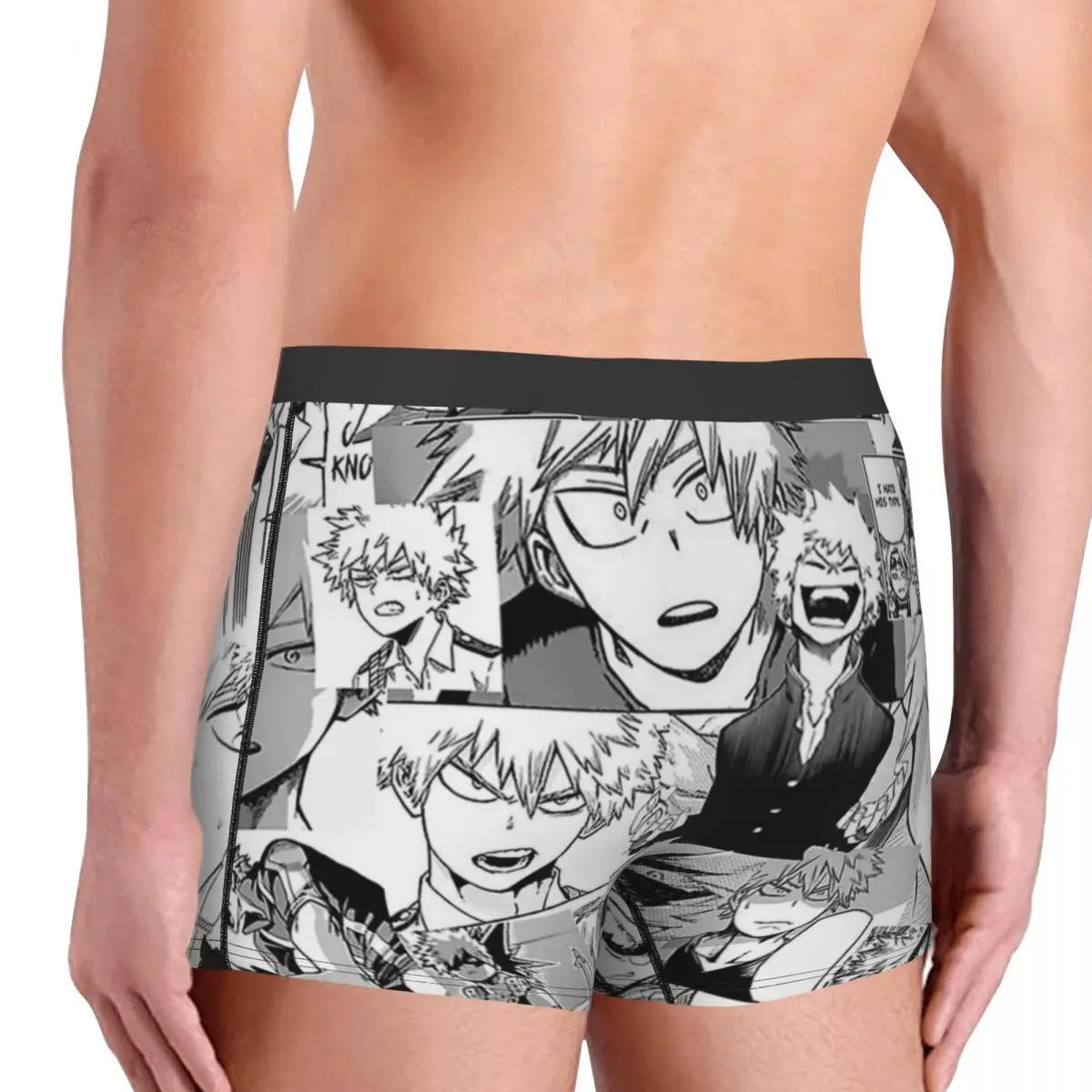 Katsuki Bakugou,Boku No Hero Academia Underpants Breathbale Panties Male Underwear Print Shorts Boxer Briefs