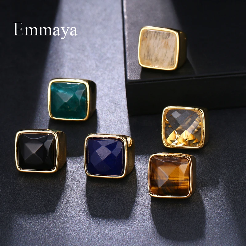 Emmaya For Women And Ladirs Classical Hot Sale Square Shape Elegant Ring Multi-choice In Wedding Party Fashion Trend